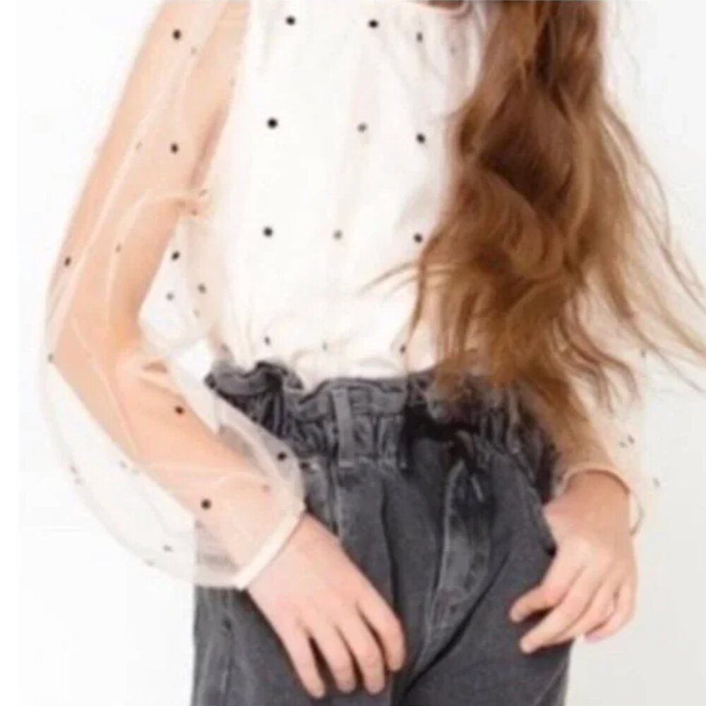 Zara Girls Long Sleeve Tops Size 9 - Picture 5 of 11